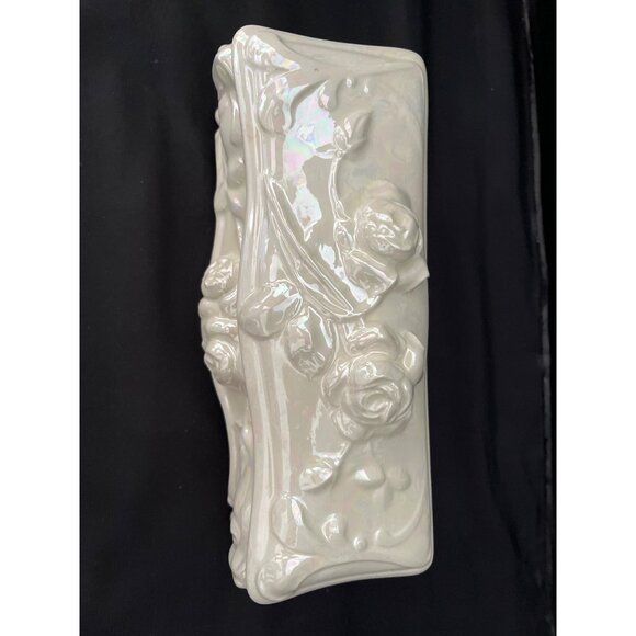 Victorian Creek-Turn #340 Casket Ceramic Lidded Trinket Jewelry Box Shabby Chic - Picture 4 of 8